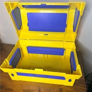 Yellow and Blue Storage Box